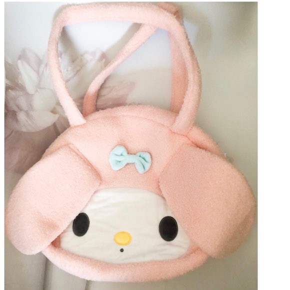 Melody bag shoulder handbag plush pink womens plush kawaii cartoon ears - Picture 7 of 7
